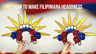 DIY Filipiniana Headdress #diy #tutorial #howtomakesatinribbonflower #diycraft #satinrose #satinrose