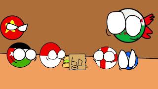 The burger store but countryballs