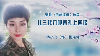 秦腔《四郎探母》唱段：儿三拜九叩首礼上应该/杨小飞演唱