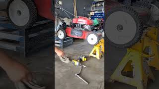 Oil change before trying to start Pops old lawnmower