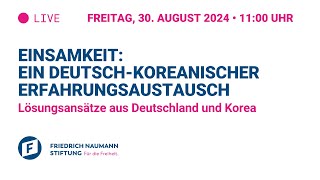 Einsamkeit: Ein Deutsch-Koreanischer Erfahrungsaustausch