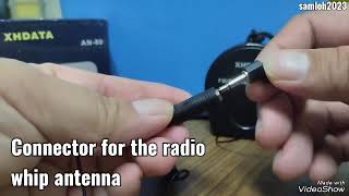 Unboxing XHData AN-80 external radio antenna for FM & Shortwave