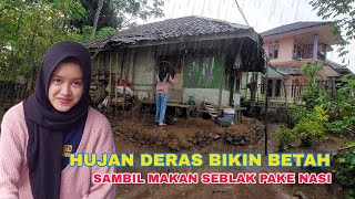 Hujan Deras Makan Seblak Nasi Bareng Neng Yuli