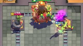 dumb witch gets hit in the face with a goblin barrel