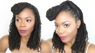 Spring 2017 Twofer Loc Tutorial Hairstyle for Medium Length LOCS/Jungle Barbie