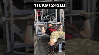 110KG - 3x3 (2nd week back benching)