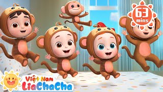 🙉 Năm chú khỉ con nhảy nhảy nhảy | LiaChaCha Ca Nhạc Thiếu Nhi Việt Nam