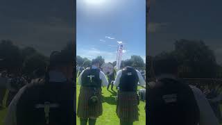 Memorial pipe band in berth