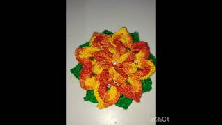 #crochet Flor de Crochê @milyartesanatoecroche6247