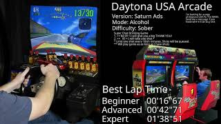 New personal best lap record on Daytona USA Arcade expert LIVE Stream 2021-02-20