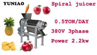 Industrial Spiral Juice Fresh Juicer Blender Juicer Machine fruit juice making machine