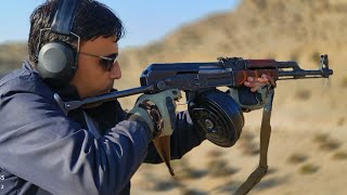 Ak47 75 Rounds drum full auto|shooting a full auto type 2 kalashinkov