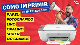 Que tipos de papel puedo imprimir en impresoras Hp 😁 Como imprimir STICKERS en  impresora hp 2775