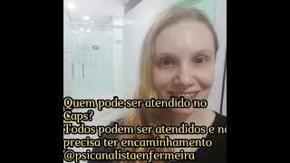 Centro de atenção psicossoacial YouTube Psicanalista Enfermeira