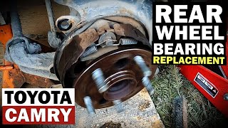 HOW TO REPLACE REAR WHEEL BEARING  2001-2006 TOYOTA CAMRY  IN DETAILS