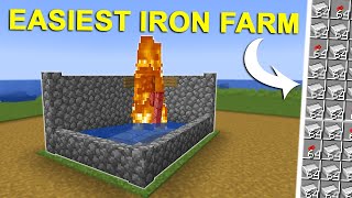 Minecraft EASIEST Iron Farm With NO Zombie 1.20 Iron Farm Tutorial