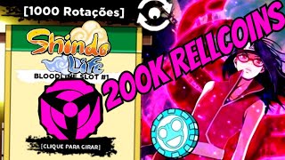 NOVOS CÓDIGOS 1000 SPINS e 200K RELL COINS!! UPDATE 239 no SHINDO LIFE SHINOBI LIFE 2 -  Bronzer_BR