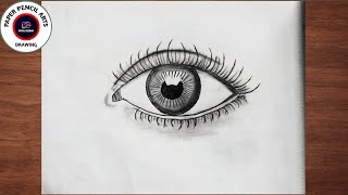 how to draw eyes for beginners | how to draw a realistic eye