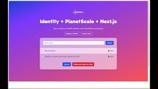 How to integrate PlanetScale in your Next.js site and authenticate using Netlify Identity?