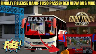 FINALLY RELEASE HANIF FUSO PASSENGER VIEW BUS MOD FOR BUSSID । BUSSID NEW BUS MOD REVIEW+ LINK FREE