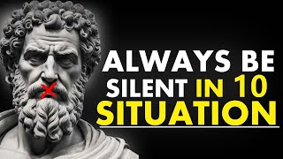 Always Be Silent In 10 Situation | Marcus Aurelius Stoicism