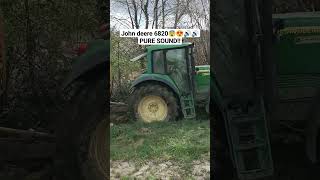 John deere 6820😍🔊😨(pure sound!!)