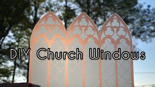 DIY Easy Miniature Church Windows