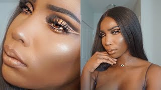 Glam Cut Crease using New Products | Huda Beauty Faux Filter, ABH Prism