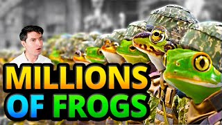 TikTok Creator Raises A Massive Frog Army