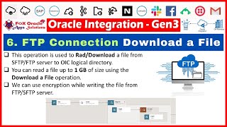 42. FTP Download file operation | How to download file from ftp in oic | FTP in oic | OIC tutorials