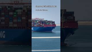 World’s biggest container ship crossing Suez Canal 🇪🇬 #shorts