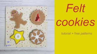 Felt Cookies Quiet Book Page / Печеньки из фетра