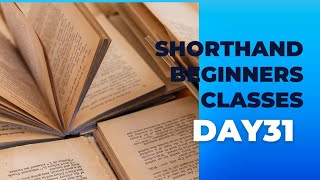 shorthand Beginner Classes Day 31/TES Classes/Shorthand in English