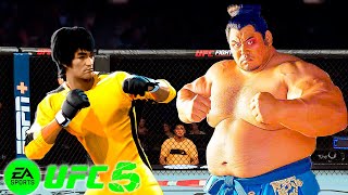 🐲 UFC5 Bruce Lee vs Master Sumo UFC 5 - Real Match 🐲