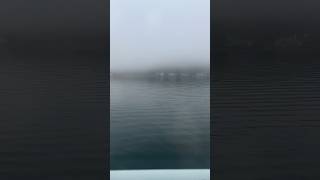 Ferry ride on a foggy day