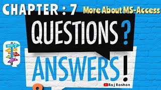 CLASS 8|CH-7 : MORE ABOUT M.S. ACCESS|EXPLANATION|TABLE|FORMS|REPORTS|EASY STEPS|SEBA ASSAM|