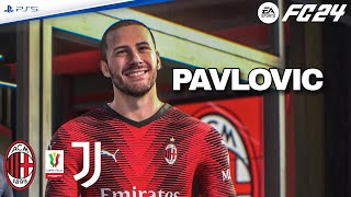 Pavlovic al Milan! ⚽️ Milan - Juventus | Finale Coppa Italia | FC 24