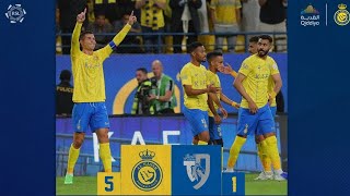 اهداف النصر ضد الطائي 🤩💛. هاتريك كريستيانو 🐐🔥.