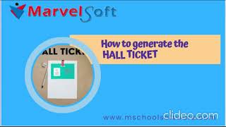 Generating Exam Hall Ticket in SchoolAdminCE - Step-by-Step Guide