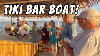 Fun on a Floating Tiki Bar Boat in Sebastian, Florida!