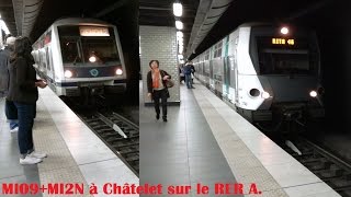 RER A - MI09+MI2N à Châtelet-les-Halles (Paris).