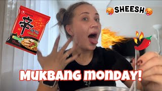 MUKBANG MONDAY! Ragauju ShinRamyun! Labai spicy!🌶️🥵