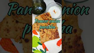 Paneer Onion paratha 🫓 #youtubeshorts #food #recipe #asianfood #cooking #shortvideo #shortsvideo