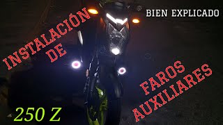 Instalación de faros auxiliares en slider || Italika 250Z 2020 || BIEN EXPLICADO