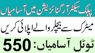 Public Sector Organization Jobs 2022 | Govt Jobs 2022 || Latest Jobs in Pakistan