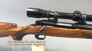 1055 Winchester Pre 1964 Model 70, .375 Dakota Fully Custom Rifle [October 18, 2024]