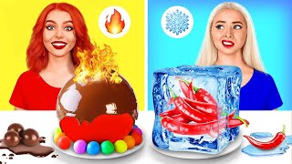 Hot vs Cold Food Challenge | Extreme Eating Spicy Vs Sour Snack by RATATA POWER