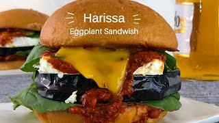 Harissa Eggplant Sandwich