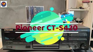 Pioneer CT-S420 cassette deck - Review - Line out direct on Maxell XL II-S, TDK SA & SCD, Philips FS