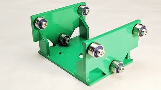 Unique machine consisting of four pieces of profile pipe and six bearings!